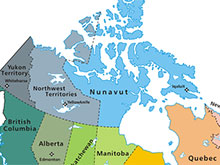 Map of Nunavut